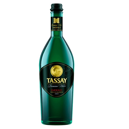 Tassay вода газированная Emerald, стекло, 750 мл